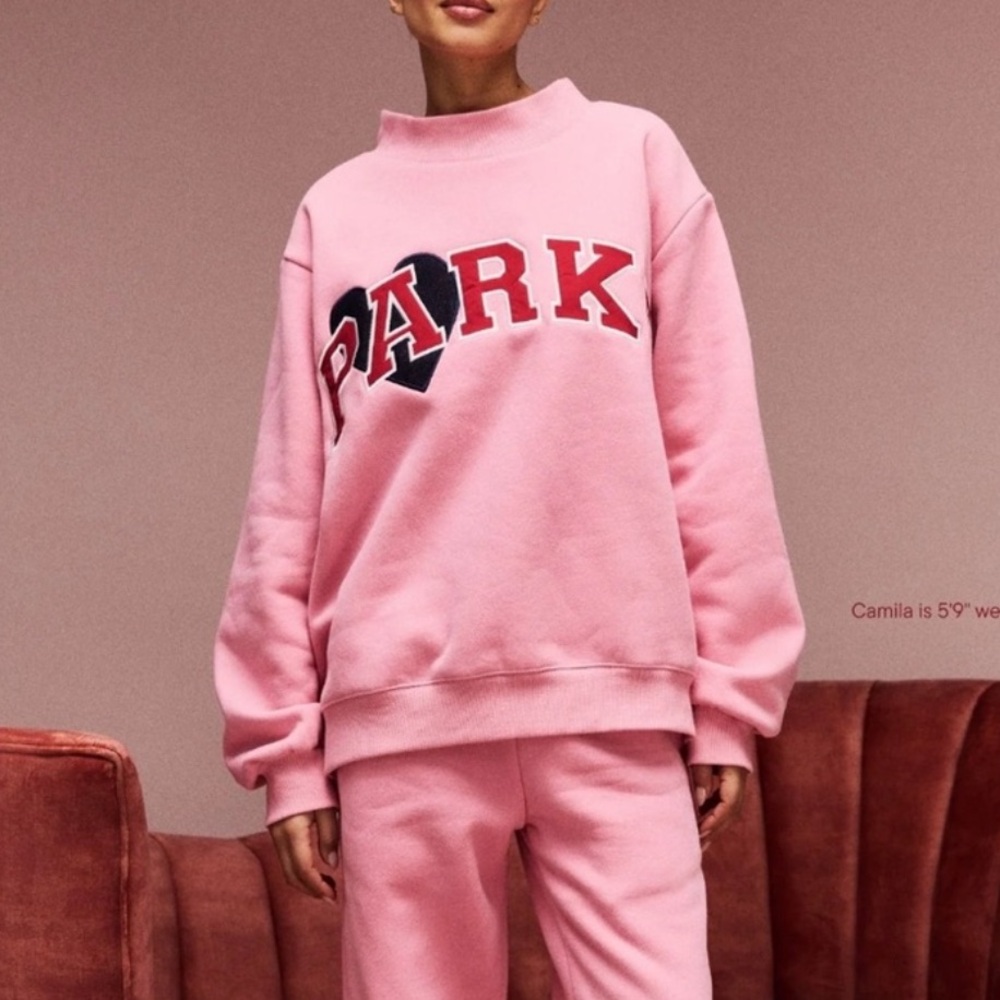 PARKE Jean Heart ❤️ 2026 Release - Blush  Mockneck fleece